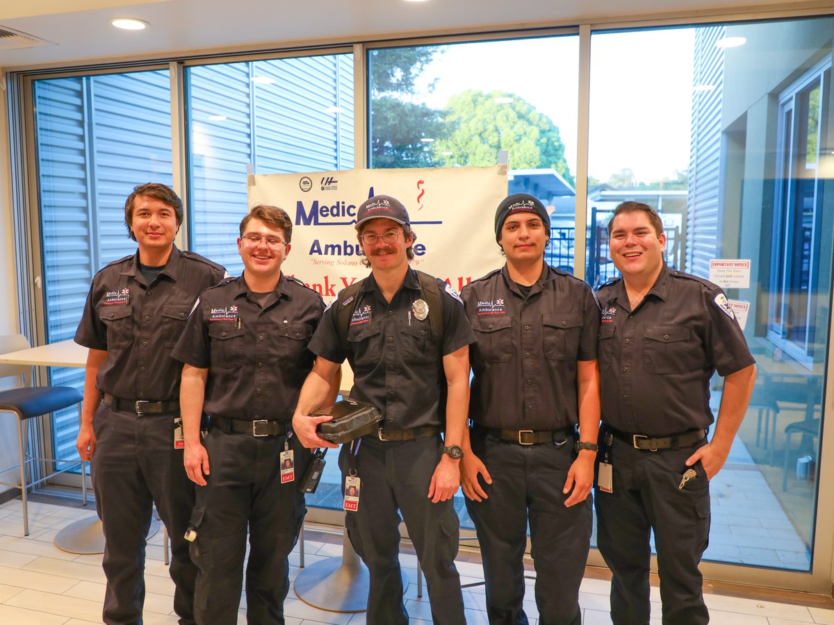 MedicAmbulance's tweet photo. Day 1 of EMS Week at Medic Ambulance was a success! 🚑 Our teams across Solano, Sacramento & Sonoma enjoyed well-deserved treats—from donuts to tacos—as we celebrate the amazing people behind the work. Thank you all—we appreciate you every day! 💙 #EMSWeek #TeamMedic https://t.co/weEDg86dzg