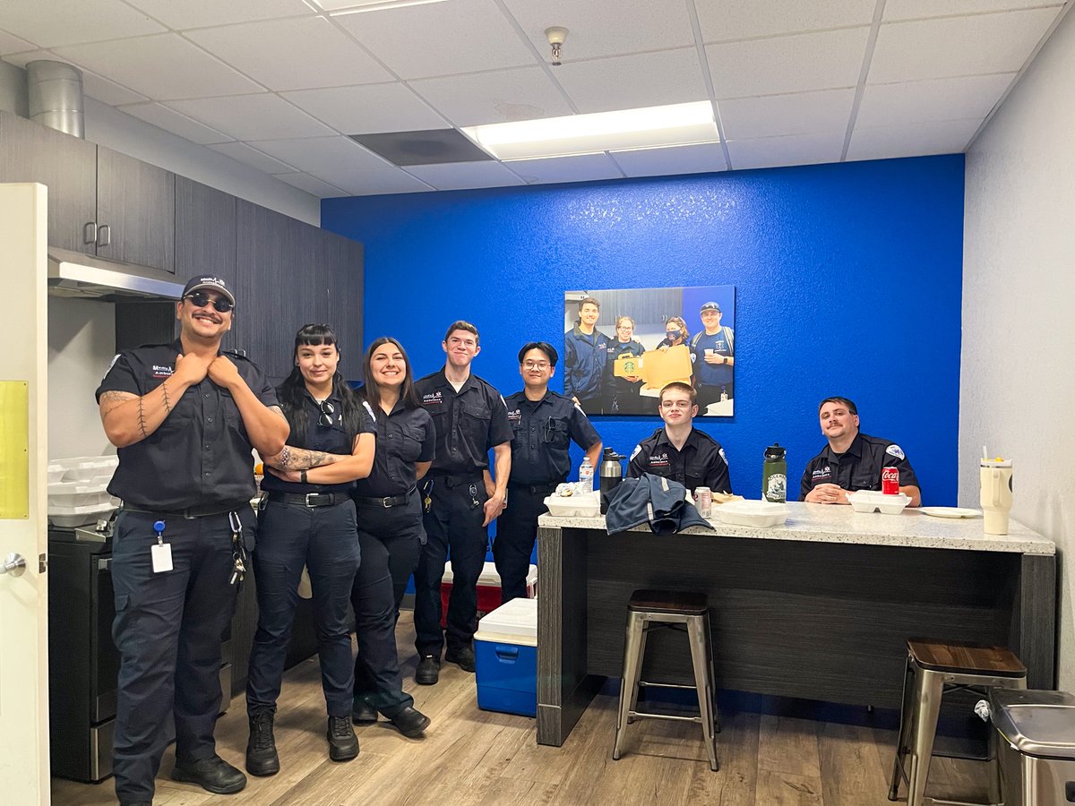 MedicAmbulance's tweet photo. Day 1 of EMS Week at Medic Ambulance was a success! 🚑 Our teams across Solano, Sacramento & Sonoma enjoyed well-deserved treats—from donuts to tacos—as we celebrate the amazing people behind the work. Thank you all—we appreciate you every day! 💙 #EMSWeek #TeamMedic https://t.co/weEDg86dzg