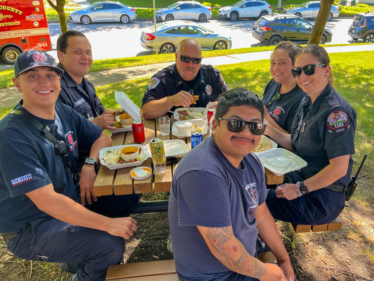MedicAmbulance's tweet photo. Day 1 of EMS Week at Medic Ambulance was a success! 🚑 Our teams across Solano, Sacramento & Sonoma enjoyed well-deserved treats—from donuts to tacos—as we celebrate the amazing people behind the work. Thank you all—we appreciate you every day! 💙 #EMSWeek #TeamMedic https://t.co/weEDg86dzg