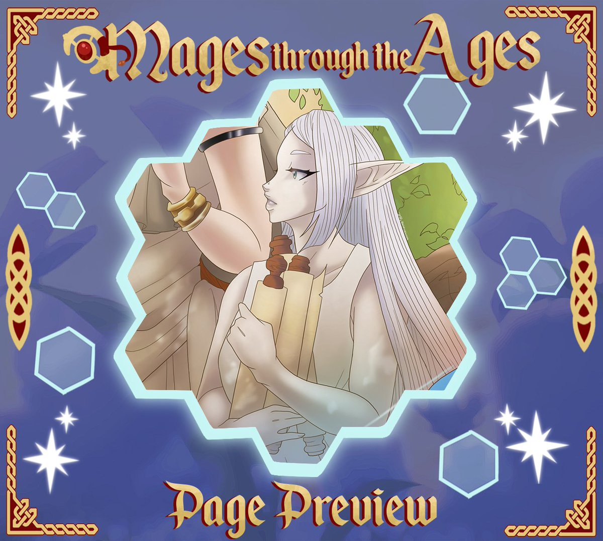 ✨Page Preview!✨

Stroll down ancient streets with Frieren and Flamme. Enjoy our first page preview from RaptorKizzie! 

✨Preorders open this Saturday the 24th! Find the 🔗 in our bio!