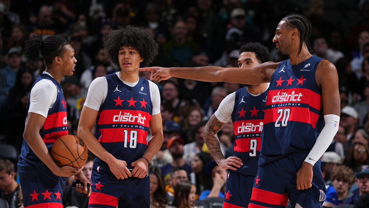 Alex Sarr and Bub Carrington become just the second duo in Wizards/Bullets franchise history to be named to the All-Rookie Team in the same season, joining Gus Johnson and Rod Thorn in 1963-64.