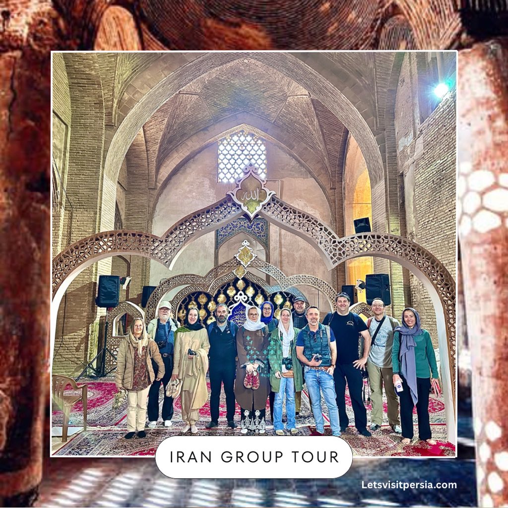 letsvisitpersia's tweet photo. “Exploring centuries of history with our amazing Spanish group inside the stunning Atiq Mosque in Isfahan.
Moments like these are what make group travel to Iran unforgettable.
Ready to be part of the next adventure?” 🇮🇷🤝🇪🇸

🌐 https://t.co/cs3bnORKga

#TraveltoIran #isfahantour https://t.co/7PfSRbkSty