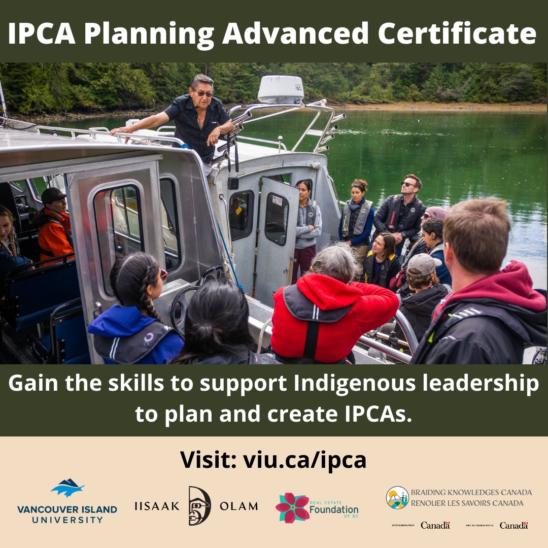 braidingknowldg's tweet image. Want to support Indigenous conservation leadership? The first-ever #IPCA Planning Advanced Certificate is preparing the next generation of #planners dedicated to protecting lands &amp;amp; waters for future generations. Apply by June 15 at hubs.la/Q03nlt0H0
@viuniversity