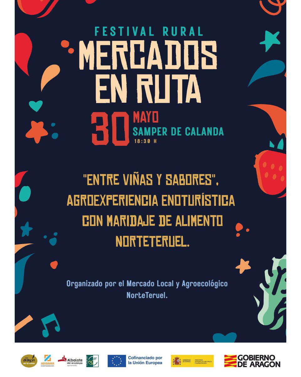 🔥 ¡ALBALATE ESTARÁ QUE ARDE! 🔥
📅 Viernes 31 de mayo
🕕 De 18:00 a 22:00 h
📍 Plaza del Convento – Albalate del Arzobispo

Llega el Mercado en Ruta a Albalate y viene cargadito de buen rollo, sabor y ritmo rural 💃🌾