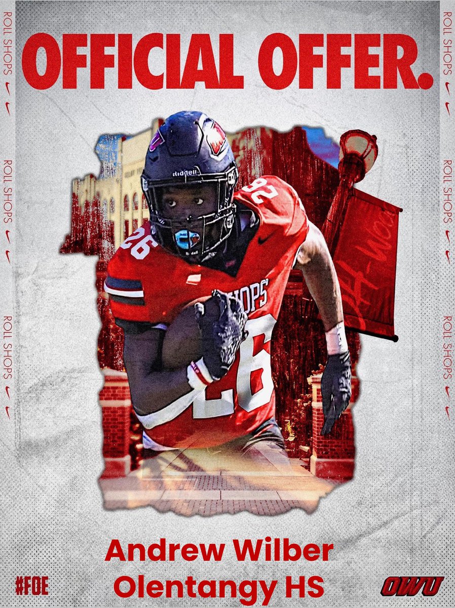 Andrew Wilber (@andrewwilber7) on Twitter photo After a great phone call with <a href="/patdayiii/">Coach Day</a> I am honored and blessed to have received my second offer to play football at <a href="/OWUBishopFB/">Ohio Wesleyan Football</a>! <a href="/CoachTomWatts/">Tom Watts</a> <a href="/dezogbogu/">Dez Andrews-Ogbogu</a> <a href="/OHSBravesFB/">Olentangy Braves FB</a> <a href="/CoachBart11/">Wade Bartholomew</a> <a href="/Kstaff07/">kstaff</a> After a great phone call with <a href="/patdayiii/">Coach Day</a> I am honored and blessed to have received my second offer to play football at <a href="/OWUBishopFB/">Ohio Wesleyan Football</a>! <a href="/CoachTomWatts/">Tom Watts</a> <a href="/dezogbogu/">Dez Andrews-Ogbogu</a> <a href="/OHSBravesFB/">Olentangy Braves FB</a> <a href="/CoachBart11/">Wade Bartholomew</a> <a href="/Kstaff07/">kstaff</a>