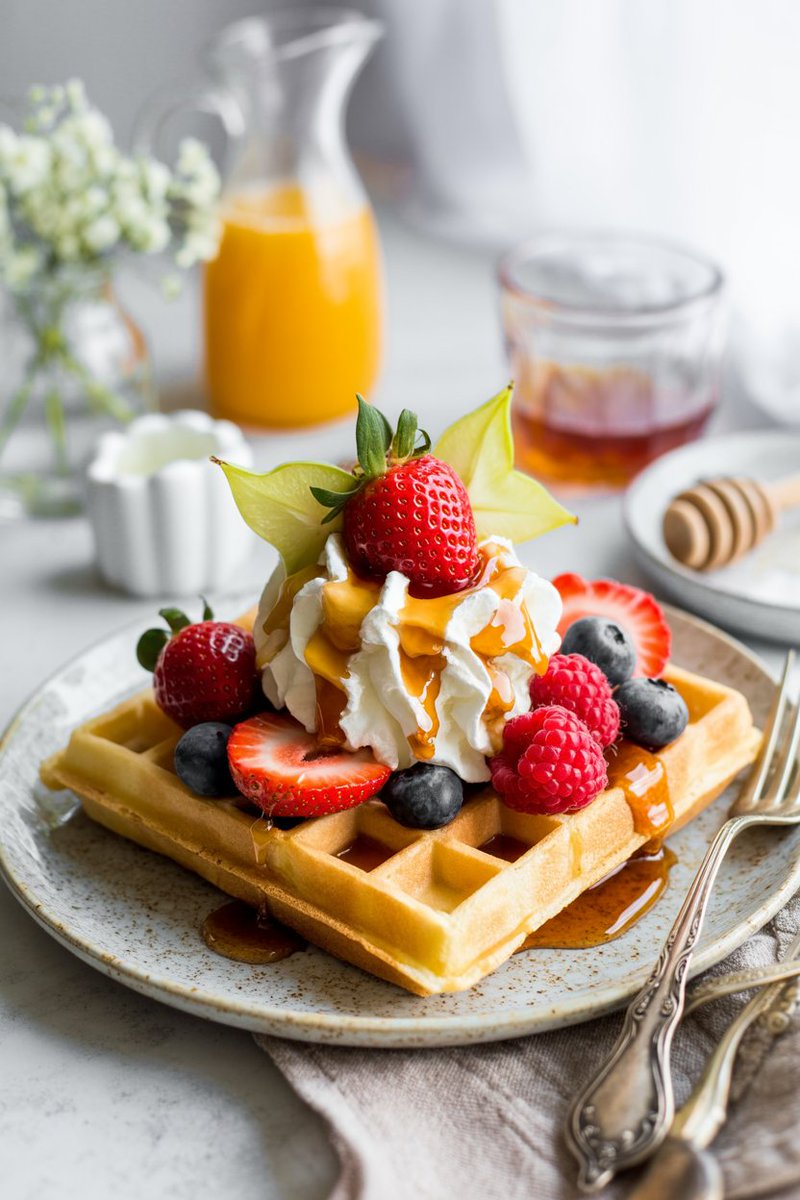 feastrecipe's tweet photo. Waffle lovers, rejoice! 🧇 Quick &amp; easy Belgian waffles ready in no time for the perfect breakfast treat.

Recipe here 👉 [https://t.co/OvBBwk9Gwl]

#BelgianWaffles #BreakfastRecipe #EasyCooking https://t.co/mBXaLVLKdR