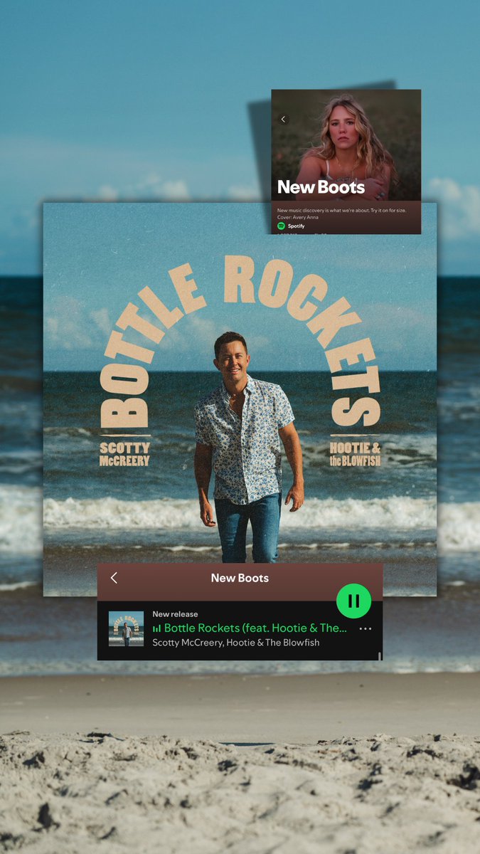 ScottyMcCreery's tweet photo. Shout out to @Spotify for adding "Bottle Rockets" to New Music Friday and New Boots playlists!

Listen to "Bottle Rockets": https://t.co/nG3akrlsnW https://t.co/pLRNmyf75m
