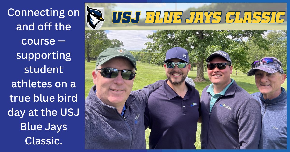 Blue skies, great swings, and even better company!
Universal Connectivity is proud to be a sponsor of the 2nd Annual USJ Blue Jays Classic Golf Tournament, held today at the stunning Tumble Brook Country Club in Bloomfield, CT.

On this absolute "blue bird" day, we joined fellow