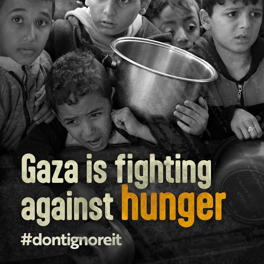 Gaza is fighting against hunger
#dontignoreit
