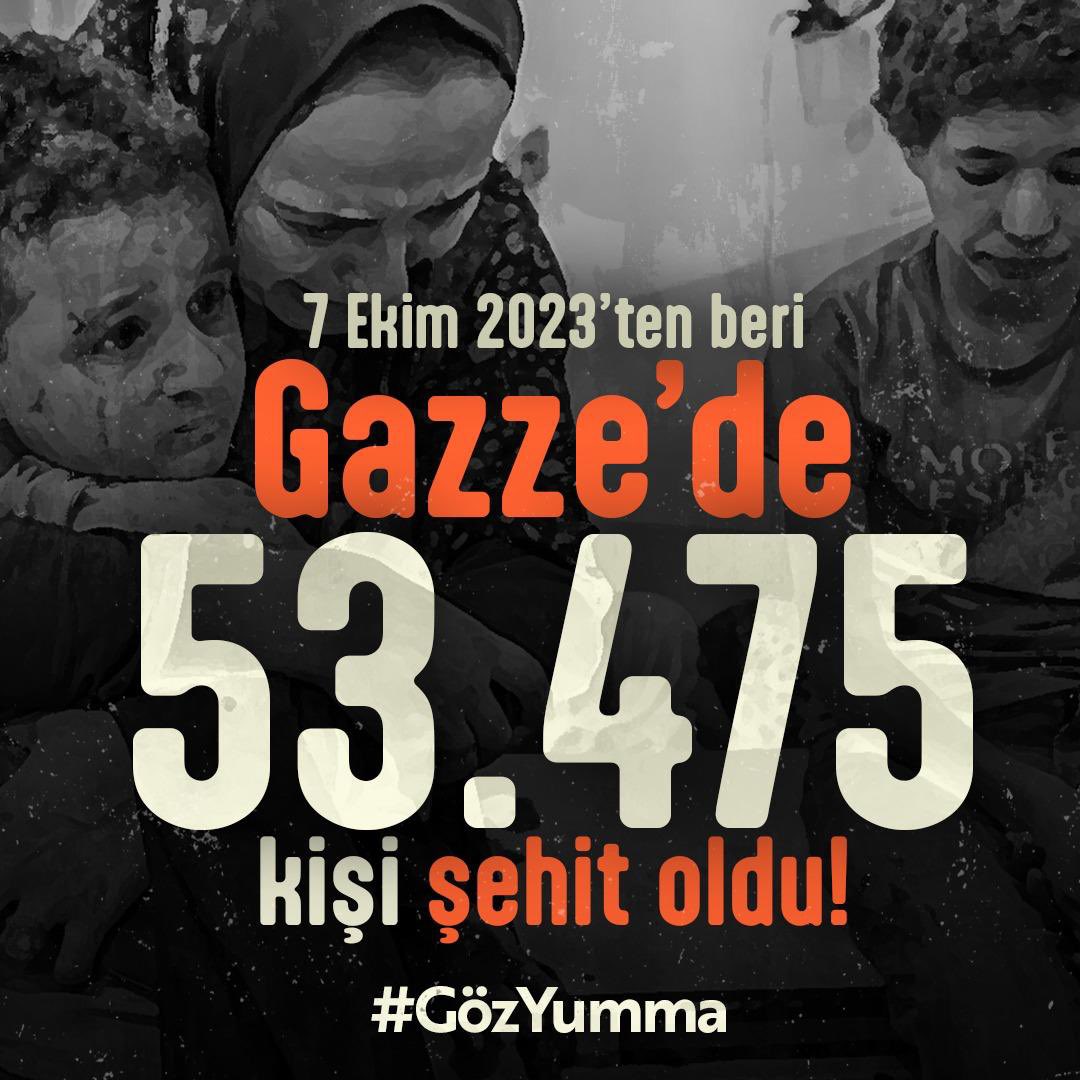 53.475 KİŞİ ŞEHİT OLDU!
#GözYumma