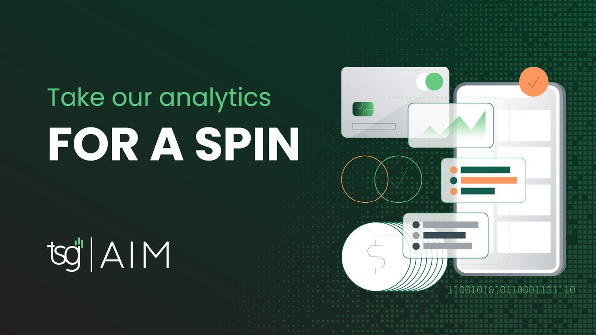 TSG (@tsgpayments) on Twitter photo Did you know we launched a new interface that allows you to trial our big data platform, AIM?
Dive in and empower your business decisions with data-driven insights! We turn data into actionable insights through an intuitive interface, simple query-building, and customizable Did you know we launched a new interface that allows you to trial our big data platform, AIM?
Dive in and empower your business decisions with data-driven insights! We turn data into actionable insights through an intuitive interface, simple query-building, and customizable