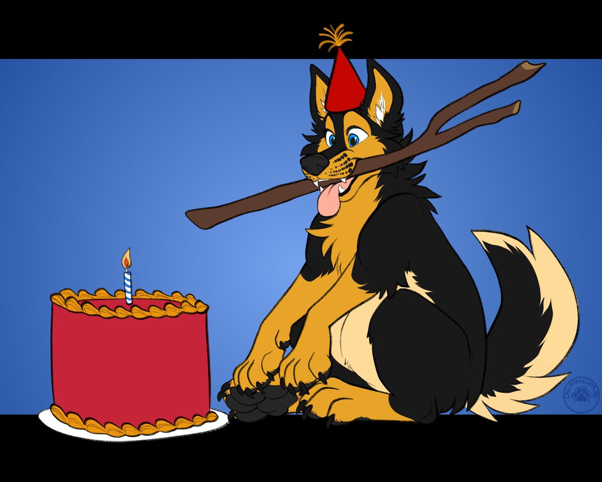 Lanepaws's tweet image. Happy b0rkday @Frontrox !!! Love you so much~ 💜🎂🎁
Art by @/CariFoxleopard