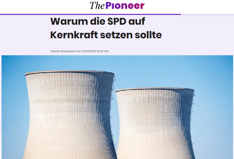Moms4G's tweet photo. Wir bieten allen SPD-Bundestagsabgeordneten Gespräche über Kernkraft an und haben sie alle zur Anschalt-Konferenz am 22. Mai in Berlin eingeladen. Der SPD-Kommunalpolitiker Amardeo Sarma wird dort für Kernkraft sprechen. Bereits heute tut er dies im Pioneer: https://t.co/QKUmj7hdqj