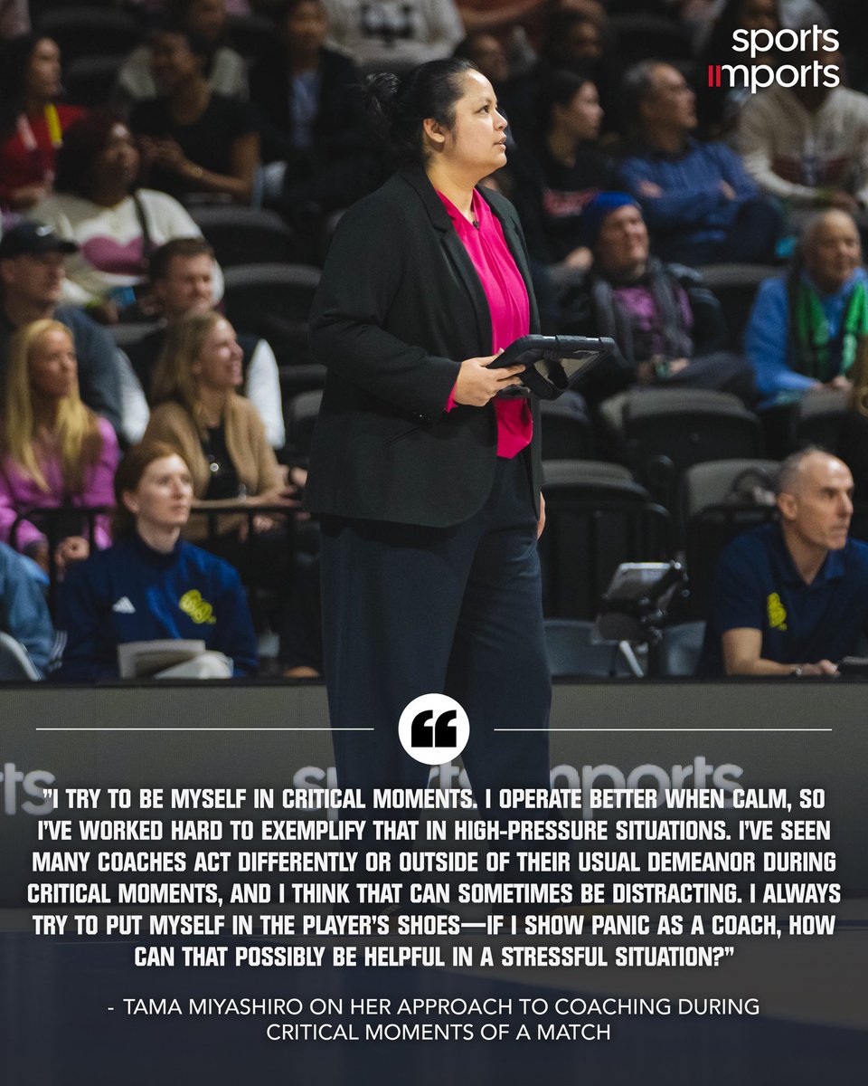 Sports Imports (@sportsimportsvb) on Twitter photo “I always try to put myself in the player’s shoes”🗣️
Former Olympian, <a href="/usavolleyball/">USA Volleyball</a> Coach & <a href="/lovbsl/">LOVB Salt Lake Volleyball</a> Head Coach, Tama Miyashiro, shares her approach to critical moments during a match.
#SICoach | #CoachesCorner “I always try to put myself in the player’s shoes”🗣️
Former Olympian, <a href="/usavolleyball/">USA Volleyball</a> Coach & <a href="/lovbsl/">LOVB Salt Lake Volleyball</a> Head Coach, Tama Miyashiro, shares her approach to critical moments during a match.
#SICoach | #CoachesCorner