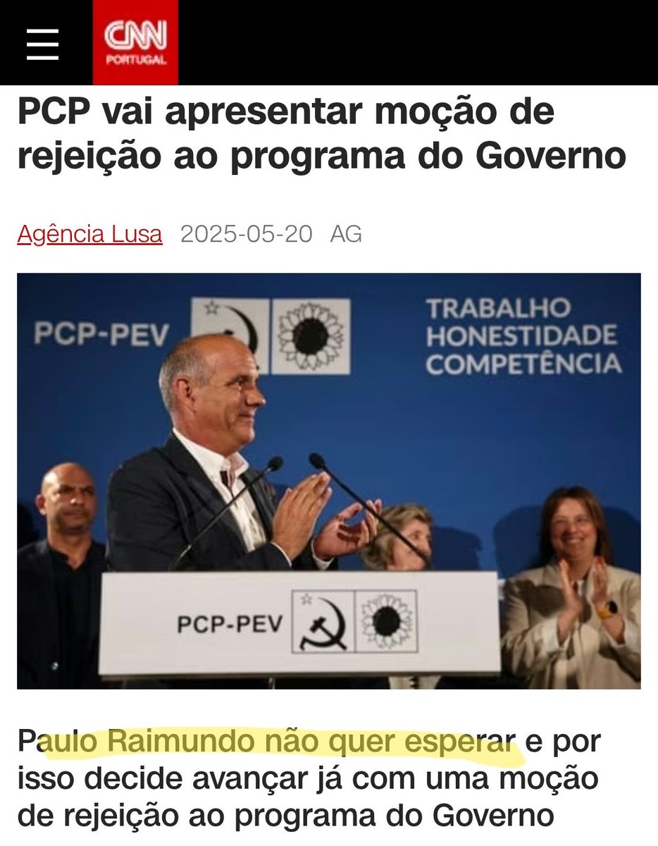Apresentar uma moção de rejeição ao programa do governo sem o conhecer é gozar com a democracia.

Deve estar com pressa para ir outra vez  a eleições e ficar sem representação parlamentar.🥸