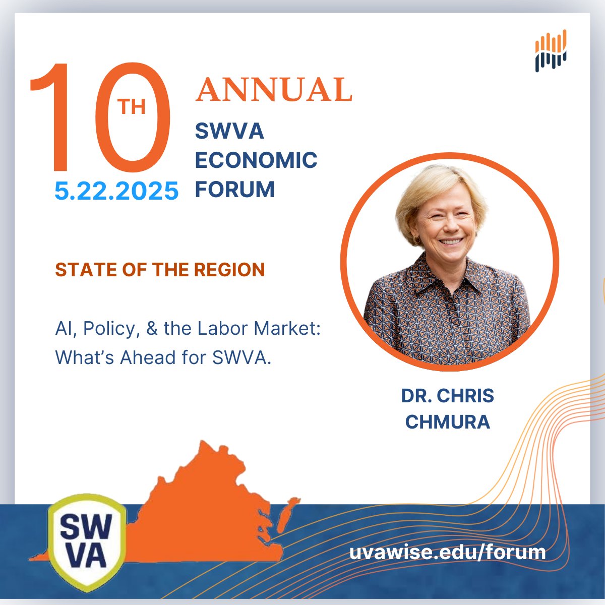 Dr. Chris Chmura, CEO and Chief Economist at Chmura Economics &amp; Analytics, will deliver the “State of the Region” address at the 10th Annual SWVA Economic Forum.