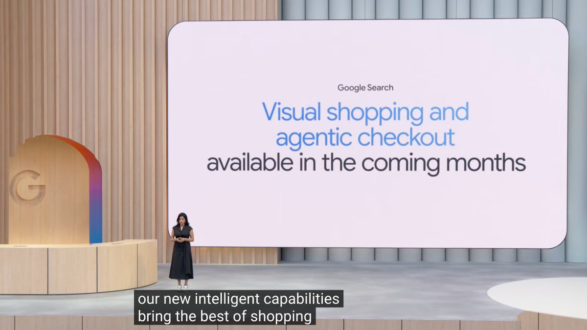 Google: Visual Shopping and Agentic Checkout will be available in the coming months via Google Search #GoogleIO