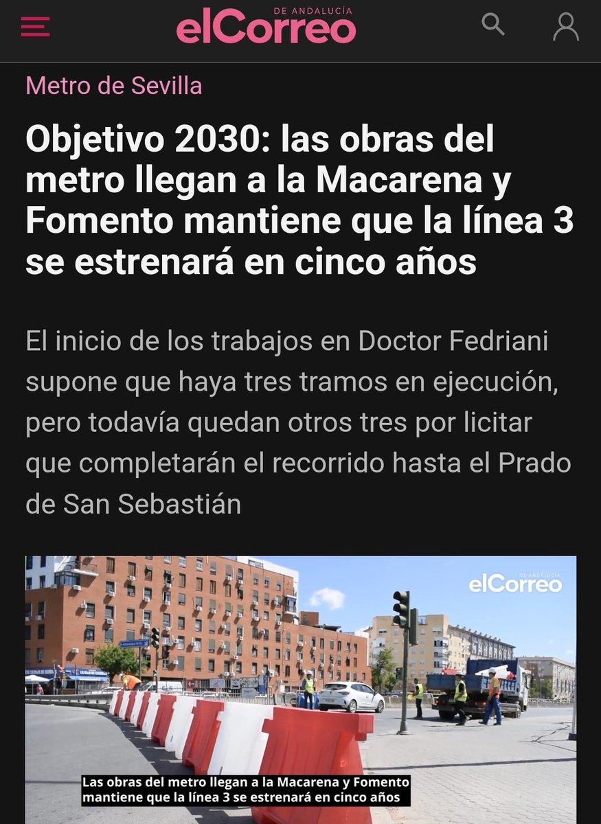 🚇Celebramos el inminente inicio de obras del subtramo 3🚇

🔴 Esperamos que el subtramo 4 se licite este año, como se anunció. 

⏩️El 5 y el 6 deben licitarse cuanto antes si queremos llegar a 2030 con el tramo Norte listo.