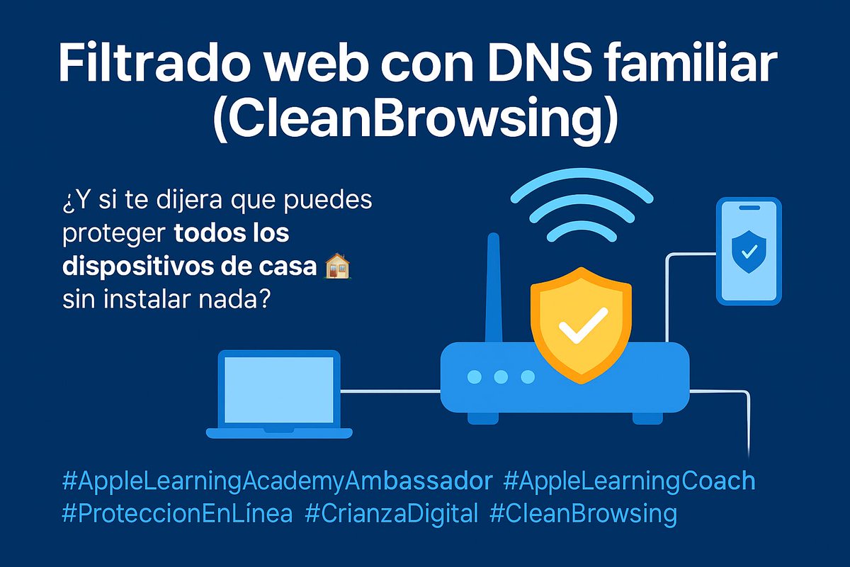 ¿Y si te dijera que puedes proteger todos los dispositivos de casa sin instalar nada?
Cambiar el DNS de tu red Wi-Fi por uno filtrado como CleanBrowsing bloquea automáticamente sitios adultos, violentos o inseguros.
Ideal para familias. Invisible para los niños. Poderoso para los