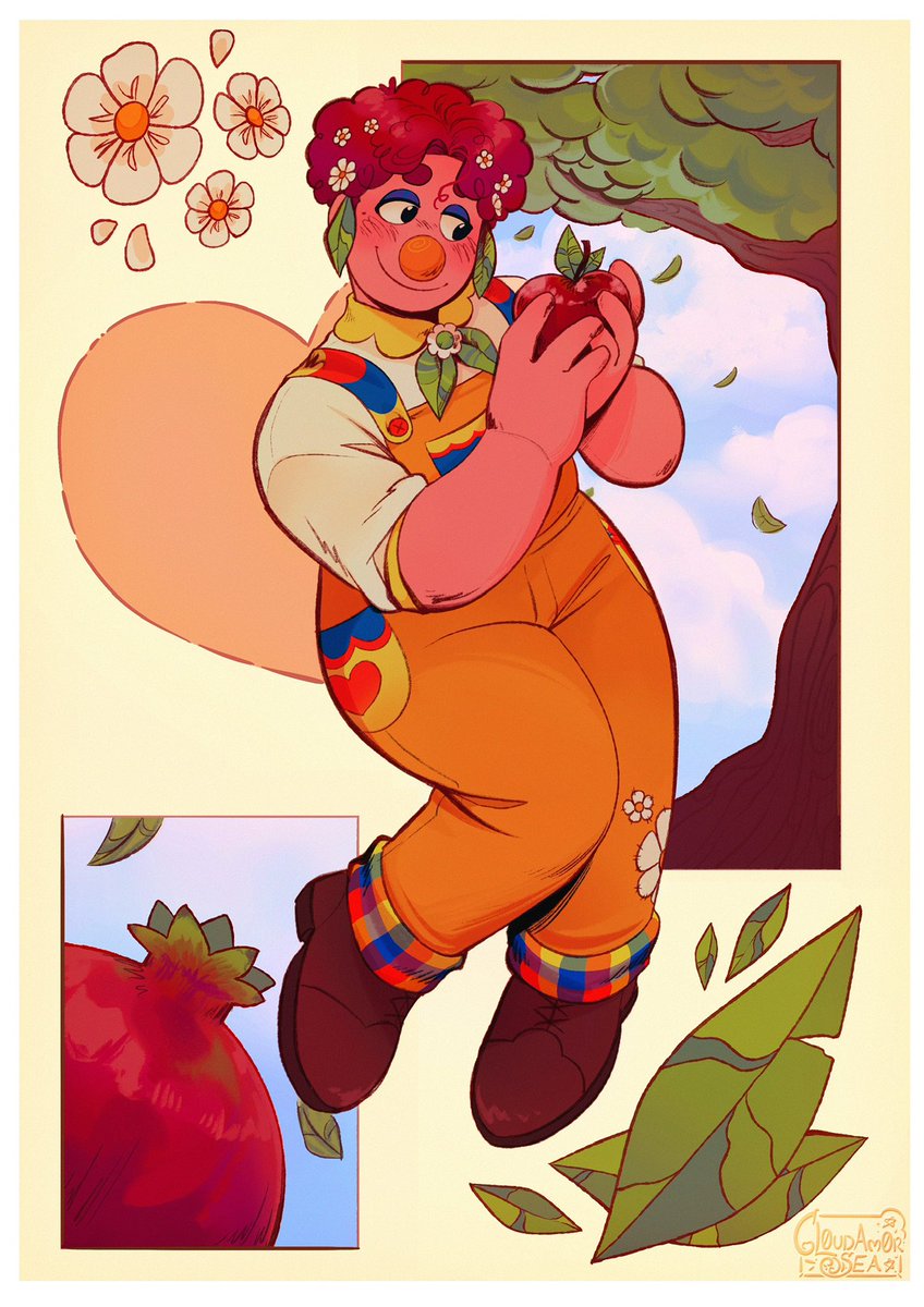 cl0udam0rsea's tweet image. 🍃 Sweet Apple Pickings 🍎
But oh! Theres a Pomegranate too! Hehe!
Aaaaaaa &amp;gt;&amp;lt; I love him
#aidenacreage #welcomehomeoc #puppetoc #whtwt #oc