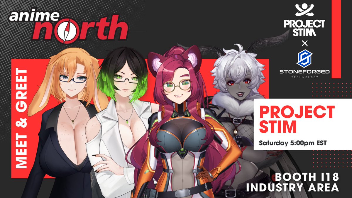 🚨COME MEET US IN PERSON!🚨

Ft.
<a href="/RadiaActive_VT/">RADIA</a> 
<a href="/AdoraBunnyBun/">Adora Bunny 📈🐰</a> 
<a href="/Pomatomaster/">🧬Pomatomaster - Sci-fi Vtuber 🚀</a> 
<a href="/FenariMori/">Fenari Mori 👁️</a> 

We'll be at Anime North doing an in person meet and greet all together at our booth in collaboration with <a href="/StoneforgedT/">Stoneforged Technology</a> 

⚛️May 24th 
⚛️5:00 pm EST
⚛️Booth I18

See you there!