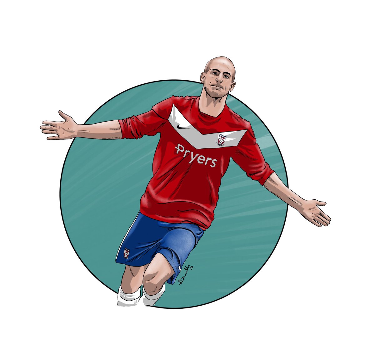 Footy_Draws's tweet image. 13 years ago today…I was there! 🔴🔵
#YCFC #neveroffside #MattyBlair 
#Wembley2Times