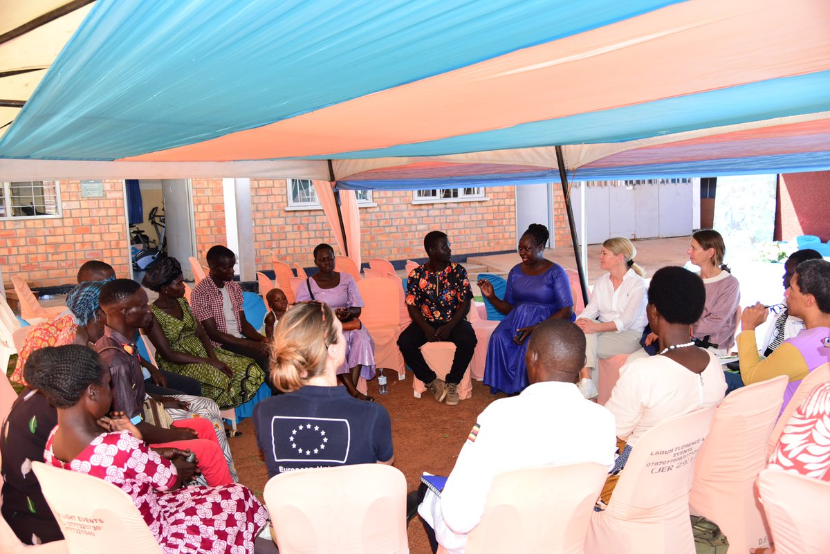 EUinUG's tweet image. Today, our 🇪🇺 Ambassadors kicked off their🚴‍♂️“Cycling through the history of Gulu” on electric bikes, with a 1st Stop @GuluHospital. Here, they met &amp;amp; interacted with survivors of the #LRA atrocities — a moving reminder of the region’s painful past &amp;amp; ongoing journey toward healing.