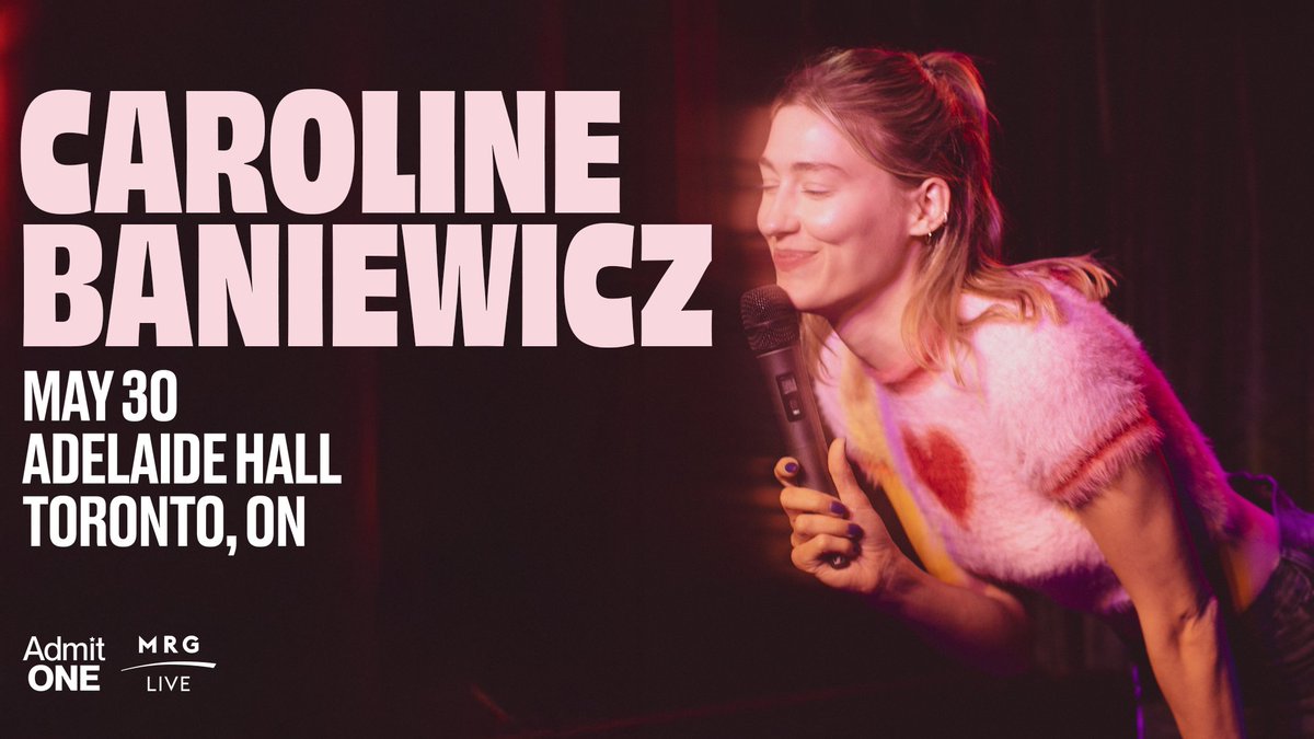 Adelaide Hall (@adelaidehallto) on Twitter photo Barstoolโs own <a href="/carolinebano/">caroline baniewicz</a> is bringing her brutally funny takes on love, therapy, and hustle culture to our stage on May 30th!
Tickets are on sale now.
๐๏ธ: bit.ly/4kmOyM8 Barstoolโs own <a href="/carolinebano/">caroline baniewicz</a> is bringing her brutally funny takes on love, therapy, and hustle culture to our stage on May 30th!
Tickets are on sale now.
๐๏ธ: bit.ly/4kmOyM8
