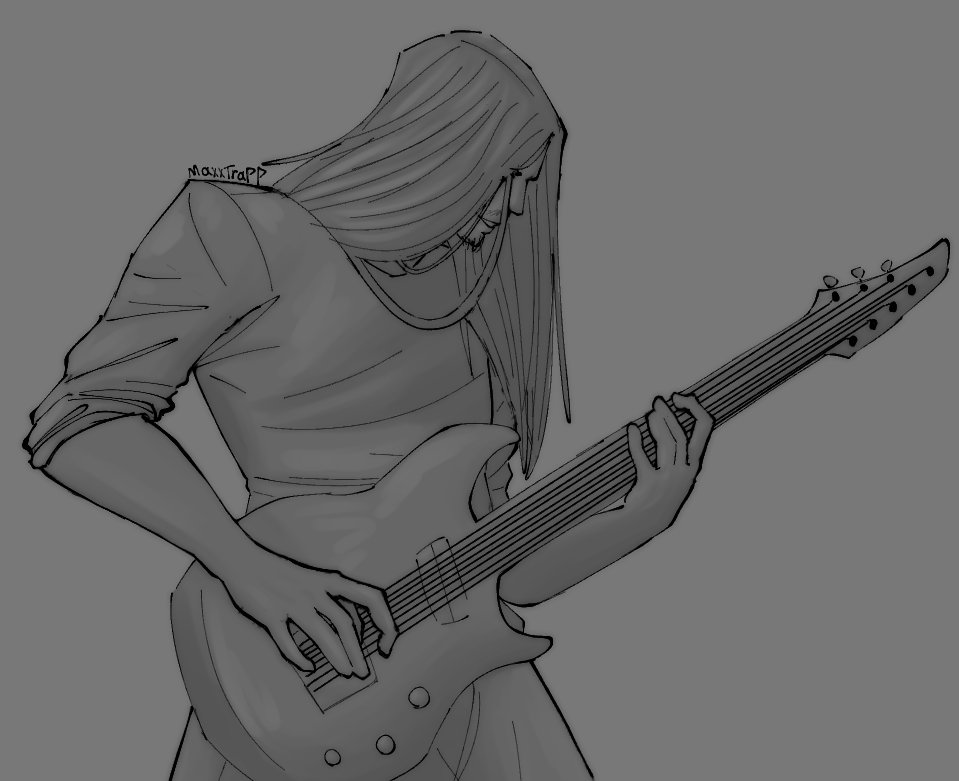 MaxxTrapp's tweet photo. RaneMusic [ @rene_wille ] fanart, thank you for the metal covers 🙏 https://t.co/u7d57FZlim