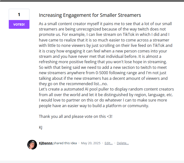 Jaelixirr's tweet photo. Let's spread the word! <3

Please vote fellow streamers.
https://t.co/963F6aN7rp

#StreamerCommunity  #twitch #gamer #gaming #twitchstreamer #streaming #ps #youtube #stream #twitchaffiliate #xbox #videogames #twitchtv #playstation #fortnite #gamergirl #pc #games #game #pcgaming https://t.co/HqtUb97iQe
