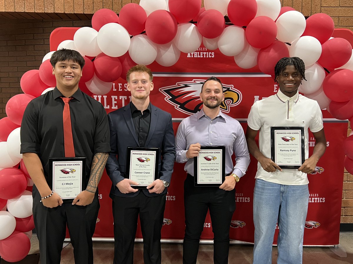 I had the honor of recognition as the Assistant Coach of the Year at Ironwood High School this past week. 

As an IHS graduate, I take immense pride in  the opportunity to dedicate time and energy into developing young athletes with whom I share the personal experience of IHS.
