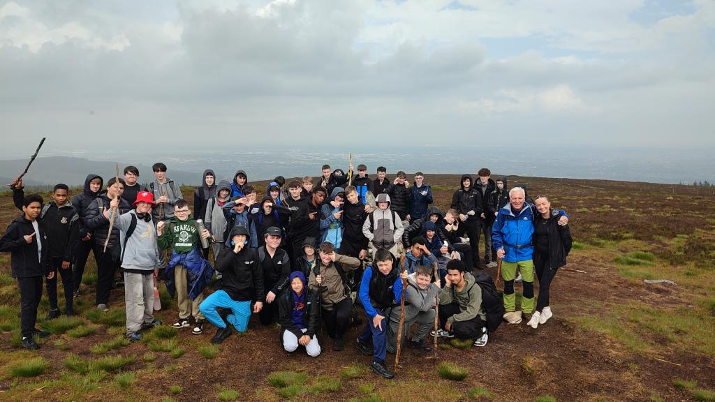 BeneavinCollege's tweet photo. The overall winners of the attendance drive from 1st, 2nd and 3rd year enjoyed a great day out today on a hike in the Dublin Mountains. Well done to all the lads and to Mr Nash and Mr Walsh for planning a great day out. https://t.co/BIHBRKMU2e