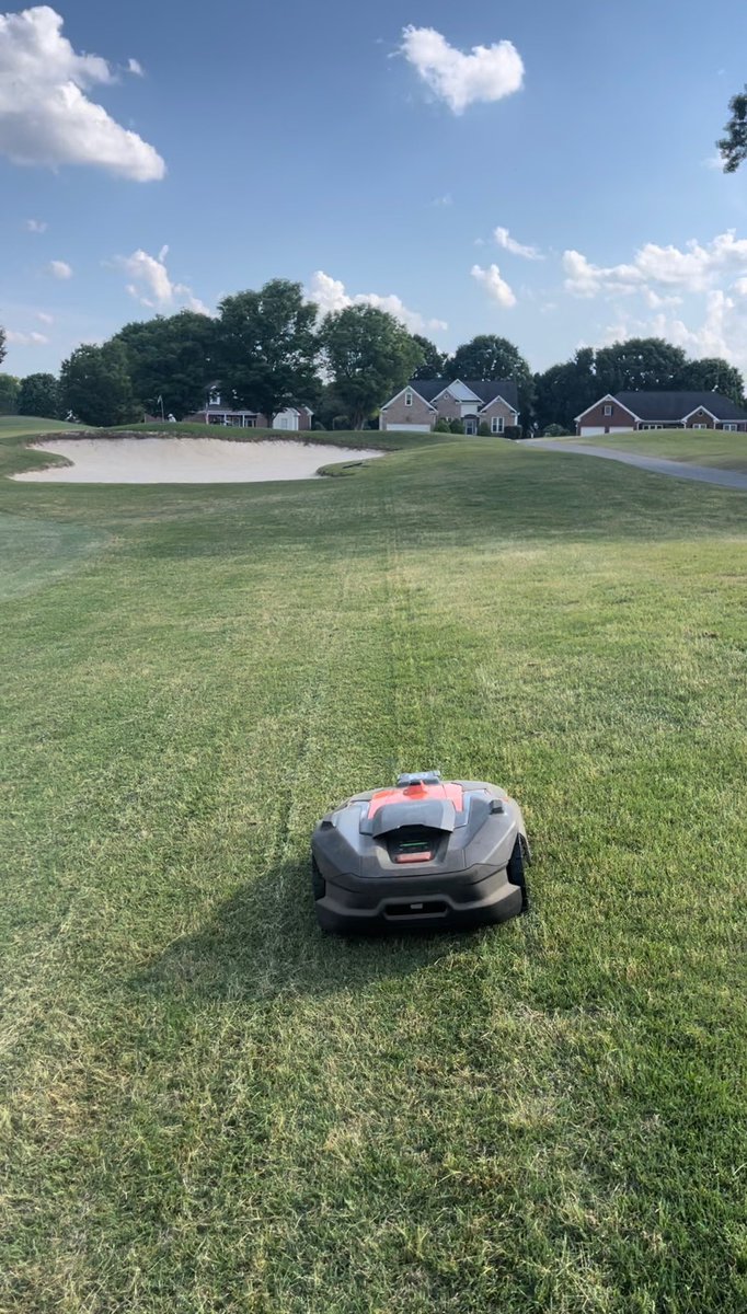 Charlie Robots (@goodeturf) on Twitter photo River Ridge Demo Day was a success! Thank you <a href="/craighooks27/">Craig Hooks</a> for hosting & giving feedback on the new 580L.
One mower managed both rough and approach/fwy turf daily for three weeks (w/ consistent rain) & had great results.
Schedule your <a href="/GreenSightAg/">GreenSight</a> demo today! River Ridge Demo Day was a success! Thank you <a href="/craighooks27/">Craig Hooks</a> for hosting & giving feedback on the new 580L.
One mower managed both rough and approach/fwy turf daily for three weeks (w/ consistent rain) & had great results.
Schedule your <a href="/GreenSightAg/">GreenSight</a> demo today!