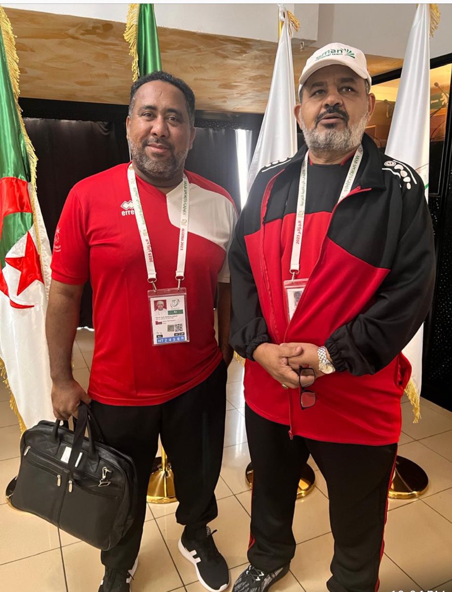 aljhdhamy's tweet photo. يبقى الجانب الإداري من الجوانب المحورية لنجاح أي بعثة رياضية، فهو الأساس الذي يُبنى عليه حسن التنظيم والانضباط وتحقيق الأهداف المنشودة.
ويُعد كل من بدر أولاد ثاني وموسى الهنائي من الكفاءات الإدارية المتميزة، التي أثبتت حضورها بثقة واقتدار في مختلف المحافل الرياضية. بخبرتهما الواسعة، وروحهما التنظيمية العالية، شكّلا نموذجًا إداريًا يُحتذى به، وجسّدا قيمة مضافة تسهم دائمًا في إنجاح أي بعثة يُكلفان بها، لتبقى خلف الإنجازات أسماء تستحق التقدير #دورة_الألعاب_العربية_الجزائر