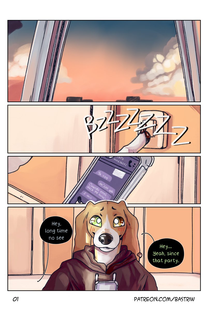Bastriw's tweet photo. Here we go! Pretty Shy comic
Public release of this comic [1/12]
I'll be posting 2 pages per week, but BUT if this post get to 100 retweets I'll post the next ones asap 🫢 https://t.co/eN0ep2QvBv