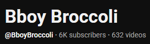 BboyBroccoli's tweet photo. Thank you from the bottom of my heart to everyone supporting me through this journey❤️
10 k on YouTube soon https://t.co/V4li1n2HBi