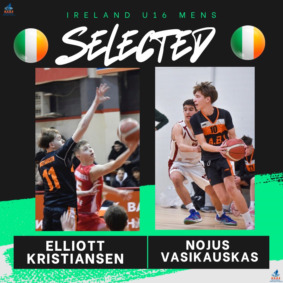 Congratulations to these 2 lads on their selection to the U16 Irish men’s national Team who will compete this summer at the European Championship. 

Well done lads 🏀🇮🇪
#IRELAND #IRELANDU16M