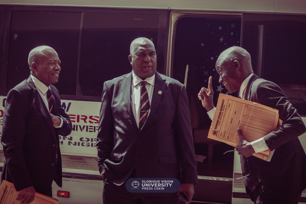 OfficialGVU's tweet photo. GLORIOUS VISION UNIVERSITY RECEIVES COUNCIL OF LEGAL EDUCATION (CLE)

Glorious Vision University (formerly Samuel Adegboyega University), Ogwa, Edo State, received The Council of Legal Education (CLE) on May 19, 2025, for resource verification for law programme. https://t.co/t0JqTnlrNm