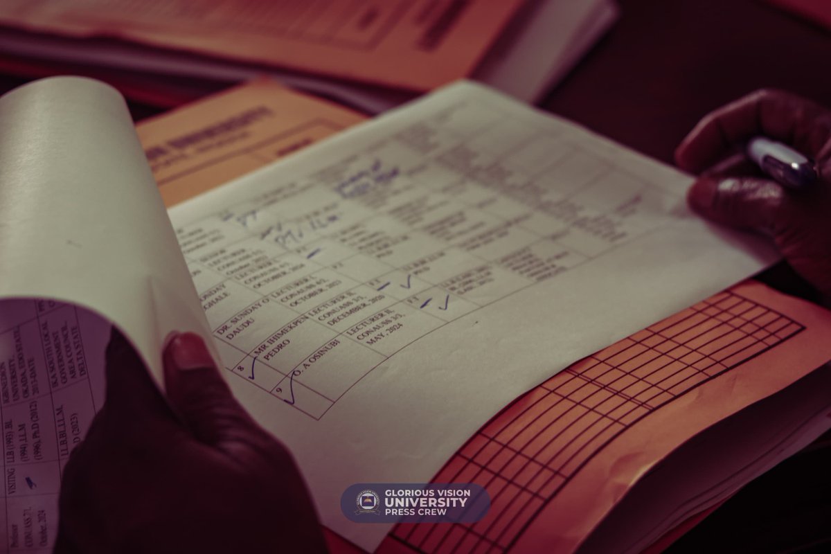 OfficialGVU's tweet photo. GLORIOUS VISION UNIVERSITY RECEIVES COUNCIL OF LEGAL EDUCATION (CLE)

Glorious Vision University (formerly Samuel Adegboyega University), Ogwa, Edo State, received The Council of Legal Education (CLE) on May 19, 2025, for resource verification for law programme. https://t.co/t0JqTnlrNm