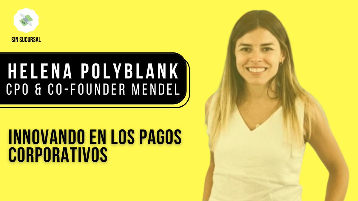 Sin Sucursal (@sinsucursal) on Twitter photo ¿Cómo se escala una fintech B2B desde cero?
Charlé con Hele Polyblank , cofundadora de Mendel💳 👉 Venderle a Mercado Libre 👉 UX en productos para CFOs 👉 Expansión desde México 👉 Ronda Serie B con PayPal & Base10 💰
🎧 Escuchalo en <a href="/SpotifyARG/">Spotify Argentina</a>
#Fintech #Producto #B2B ¿Cómo se escala una fintech B2B desde cero?
Charlé con Hele Polyblank , cofundadora de Mendel💳 👉 Venderle a Mercado Libre 👉 UX en productos para CFOs 👉 Expansión desde México 👉 Ronda Serie B con PayPal & Base10 💰
🎧 Escuchalo en <a href="/SpotifyARG/">Spotify Argentina</a>
#Fintech #Producto #B2B