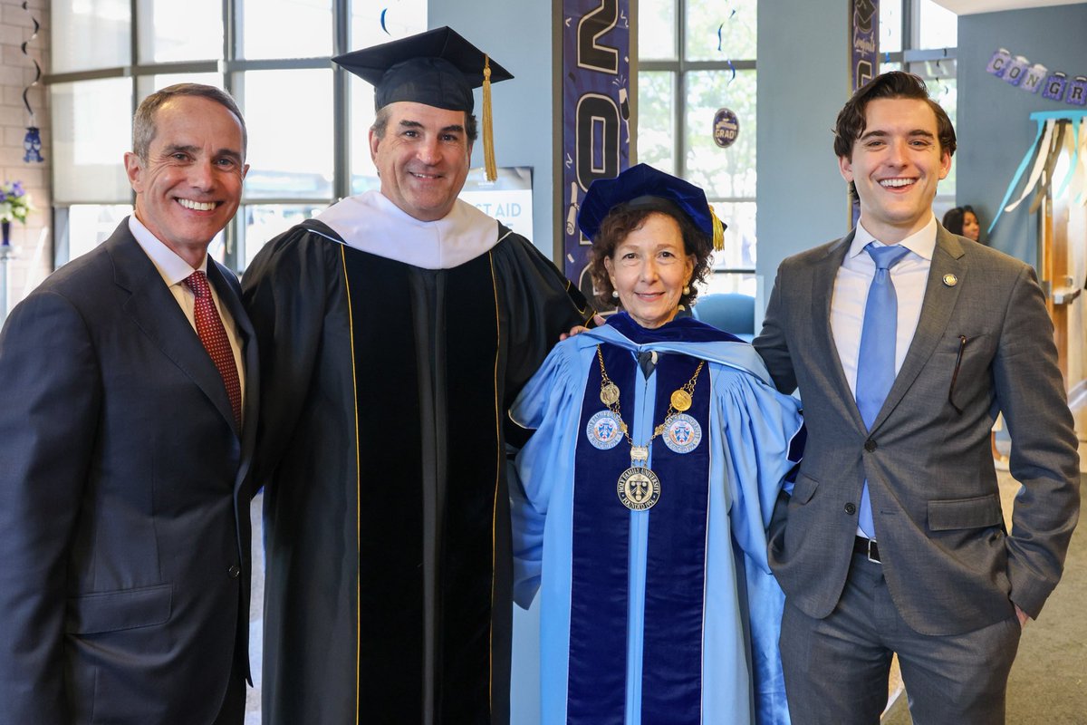 HFUPresident's tweet image. Grateful for the personal well wishes and uplifting words of encouragement shared bystate Sens. @JosephsPicozzi and @SenSantarsiero with our 828 graduates on Saturday. Their support helped make this milestone moment even more meaningful for the Class of 2025.