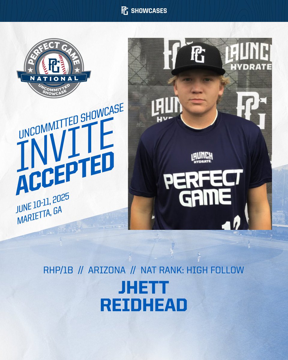 Perfect Game Four Corners (@pg_fourcorners) on Twitter photo NATIONAL UNCOMMITTED SHOWCASE INVITE ACCEPTED 🔒
<a href="/JhettReidhead44/">Jhett Reidhead</a> X #NatUncommitted
<a href="/PG_Uncommitted/">PG_Uncommitted</a> NATIONAL UNCOMMITTED SHOWCASE INVITE ACCEPTED 🔒
<a href="/JhettReidhead44/">Jhett Reidhead</a> X #NatUncommitted
<a href="/PG_Uncommitted/">PG_Uncommitted</a>