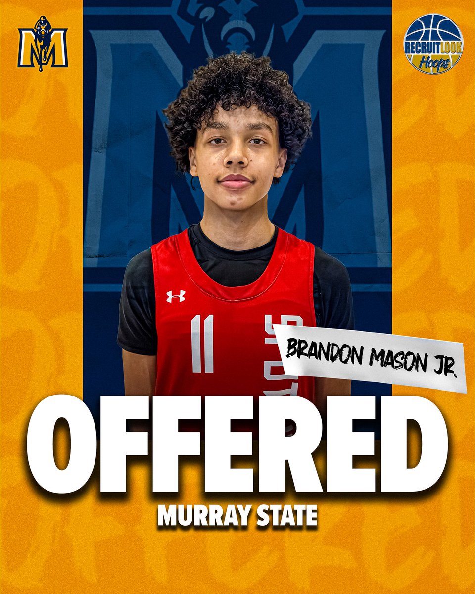 RecruitLook Hoops (@rl_hoops) on Twitter photo 2027 ABC Prep - Brandon Mason Jr. <a href="/BrandonMasonJR1/">Brandon Mason J.R</a> Picks up offer from Murray State #RLHoops 2027 ABC Prep - Brandon Mason Jr. <a href="/BrandonMasonJR1/">Brandon Mason J.R</a> Picks up offer from Murray State #RLHoops
