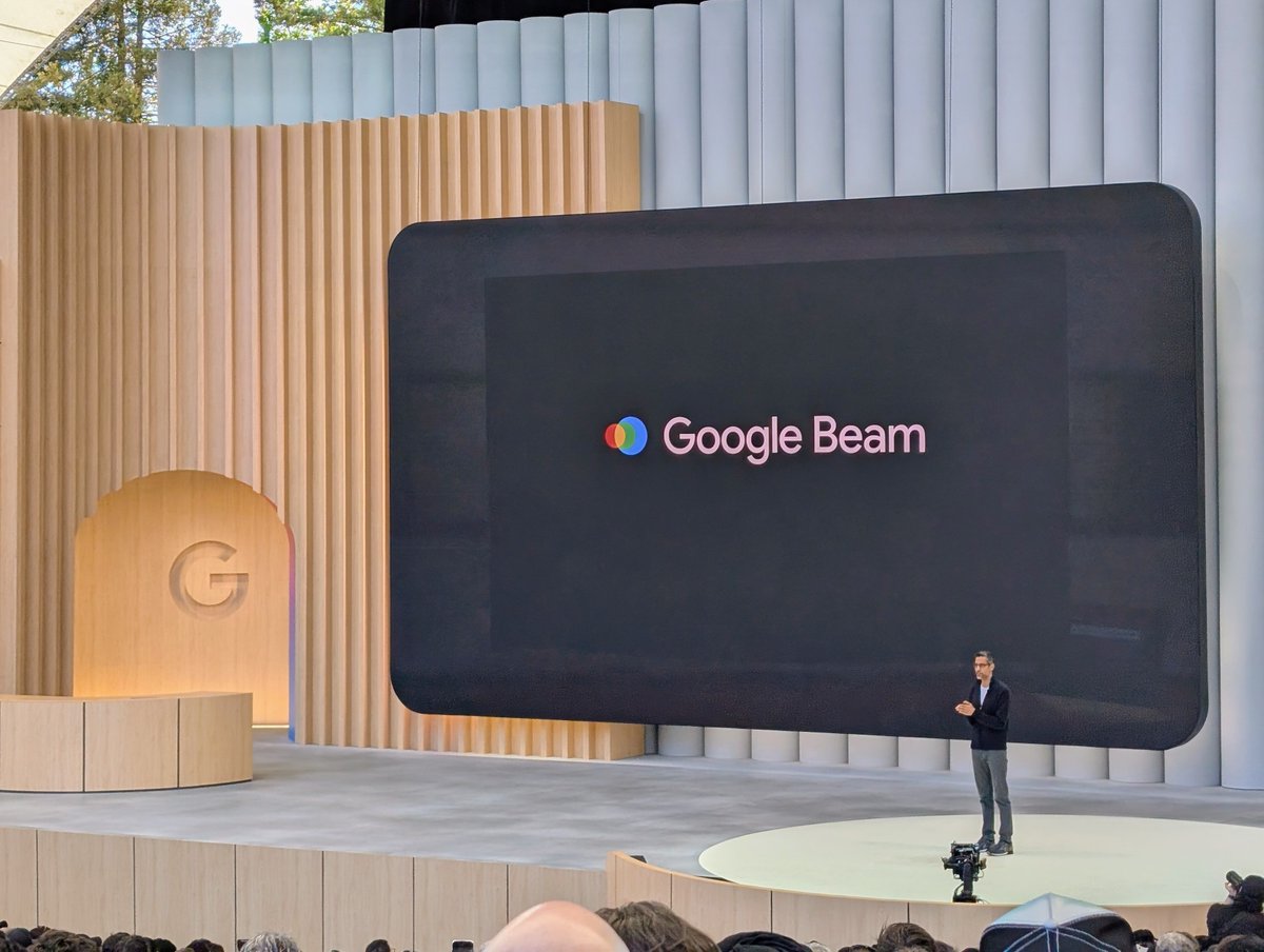 anartker's tweet photo. Today, Sundar announced that Project Starline is now Google Beam, our new AI-first 3D video communication platform.  

With Beam, it feels like you have a magic window to see anyone you care about, anywhere in the world. 

--> https://t.co/2nR9aG4Sse + https://t.co/cUNC2W1E57 https://t.co/aZ8mWLLo5g