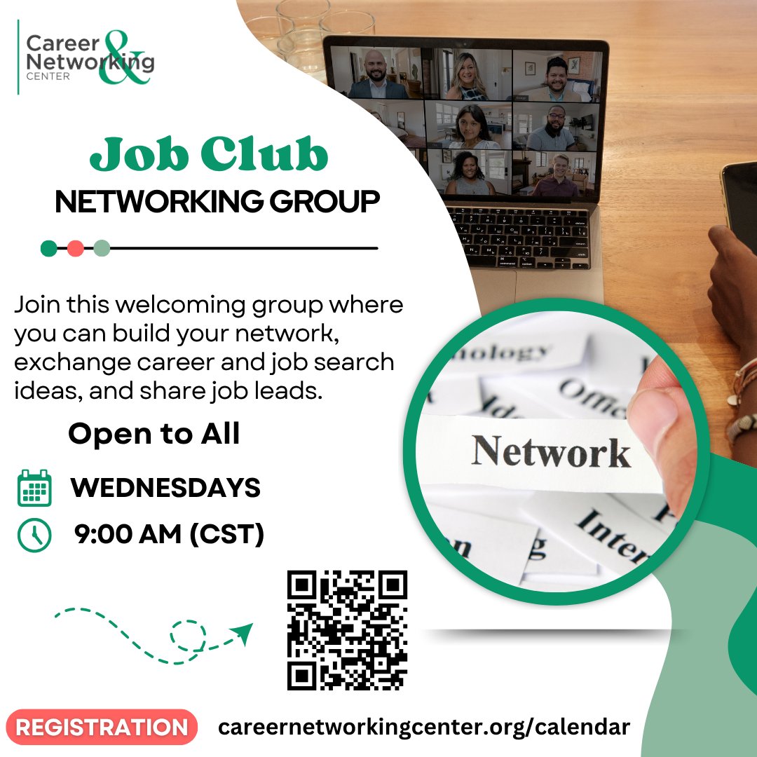 CNCNaperville's tweet photo. 🧭 Looking for a Job or Changing Careers?

Join our FREE Job Club Webinar at the Career &amp; Networking Center!

👉 Members: https://t.co/hi6O2wPK55

👉 Non-Members: https://t.co/5MOfi1m3u5

#jobseekers #careertransition #jobsearch https://t.co/MLxmWU6JD3