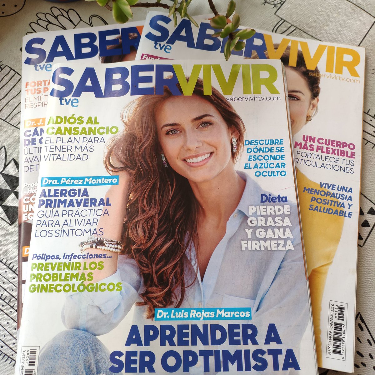 Pues tocan unos días de trabajo para RBA en la revista Saber Vivir. 🙂🙃