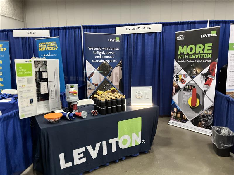We’re here and ready — live from Booth 308 at NSPC 2025!

Leviton is set up and powered on in Des Moines, Iowa for the National Specialty Products Conference — and we’re bringing solutions built for the jobsite and beyond.

Stop by today and tomorrow (May 20–21) to get hands-on