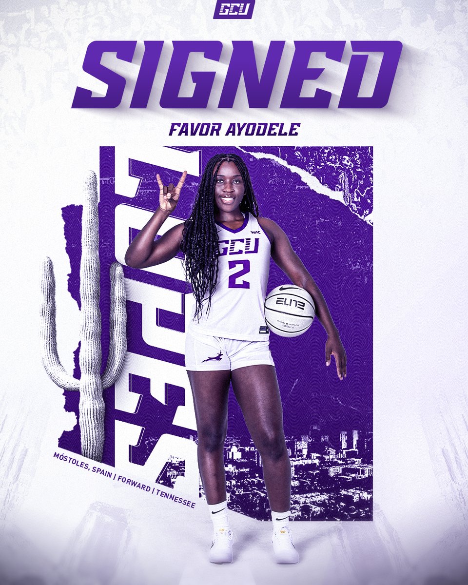 GCU Women's Basketball (@gcu_wbb) on Twitter photo Signed ๐๏ธ and headed to Lope country! ๐ค
2x NJCAA All-American and former Tennessee forward <a href="/RNgorka/">Favor Ayodele</a> has joined the squad! Signed ๐๏ธ and headed to Lope country! ๐ค
2x NJCAA All-American and former Tennessee forward <a href="/RNgorka/">Favor Ayodele</a> has joined the squad!