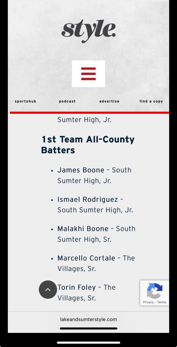 Blessed to be named a 1st team hitter for Sumter/lake county. <a href="/SouthSumterbsb/">South Sumter Baseball</a> <a href="/Dondo_42/">DA</a> <a href="/H_arredondo15/">Hector Arredondo</a> <a href="/arredondoroyce1/">Royce Arredondo</a>