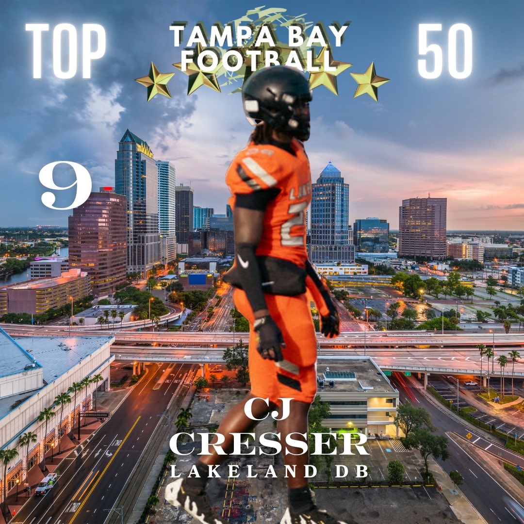 Tampa Bay Football (@tampafootballfl) on Twitter photo Amazing closing speed and tackling ability. Plays relentlessly and has been consistent in performance last three years on the field. USF commit <a href="/CJCressser/">Cjcresser07</a> Amazing closing speed and tackling ability. Plays relentlessly and has been consistent in performance last three years on the field. USF commit <a href="/CJCressser/">Cjcresser07</a>